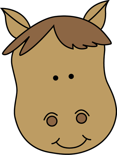 Horse heads clip art