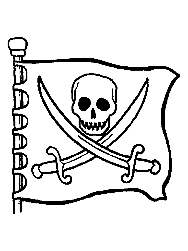 Jolly Roger Flag Coloring Page - ClipArt Best