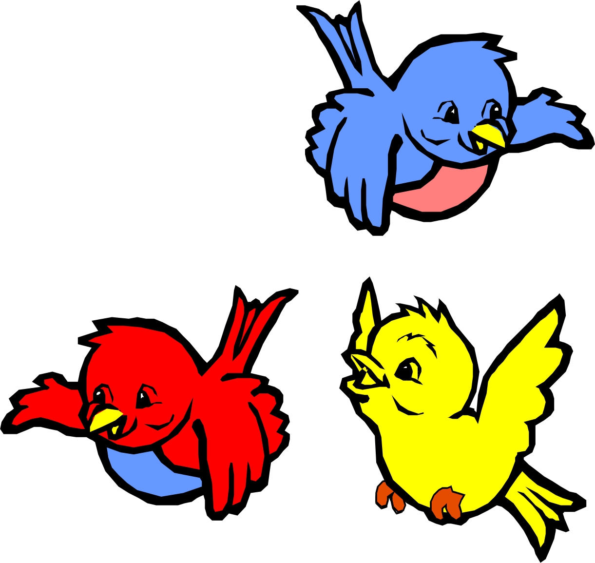 flying sparrow clipart