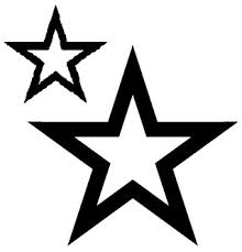 Latest Black Outline Star Tattoo Designs | Tattoobite.com