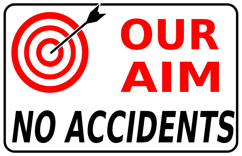 Free Clipart: Our aim no accidents (simple) | Symbol | Iyo