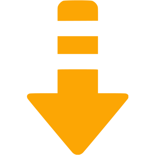 Orange arrow down 6 icon - Free orange arrow icons