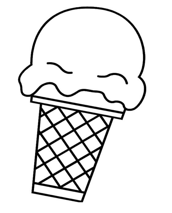 Clipart ice cream scoop outline