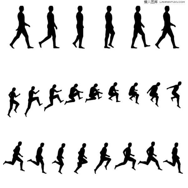 Silhouette Figure Walking – Graphics Collection | My Free ...