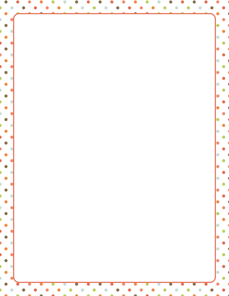 Polka Dot Border: Clip Art, Page Border, and Vector Graphics