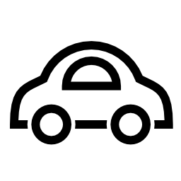 Toy car outline vector icon | Free Transport icons