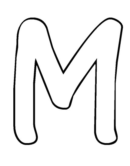 m bubble letter chain