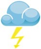 Cloud Lightning clip art - vector clip art online, royalty free ...