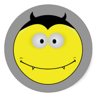 Evil Smiley Face Stickers & Sticker Designs