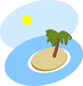 Oval Island Scene clip art - vector clip art online, royalty free ...