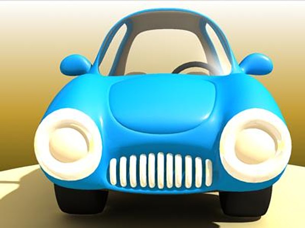 cartoon car 3d model