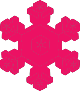 Pink Snowflake clip art - vector clip art online, royalty free ...