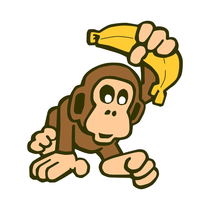 Cartoon Monkey Eating A Banana ClipArt Best