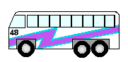 Bus Clip Art - White and Purple Busses - Vehiclest