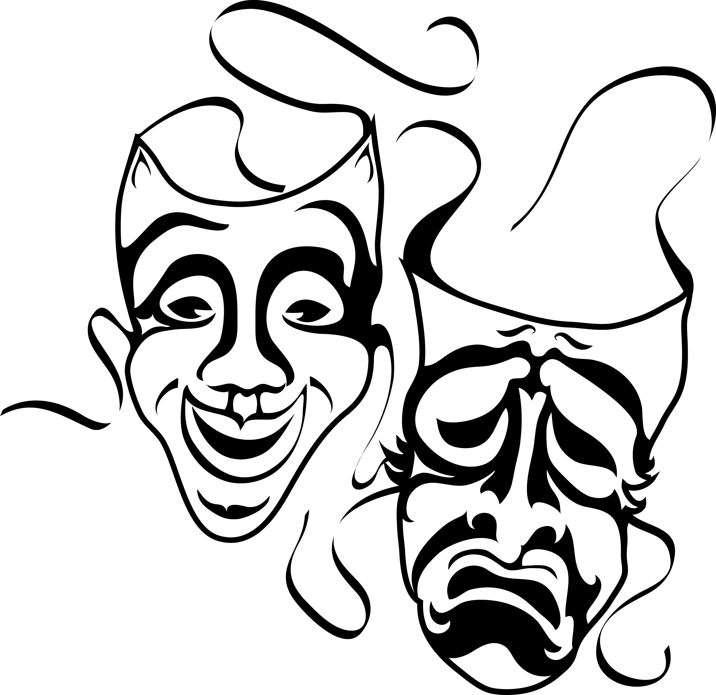Theater Masks Clipart | Free Download Clip Art | Free Clip Art ...