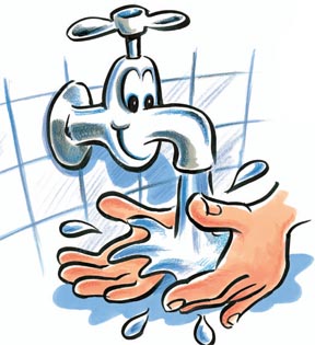 Hand Washing Clip Art - Tumundografico