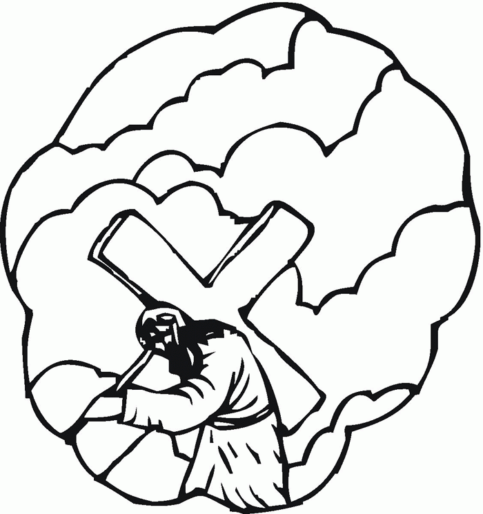 Stations Of The Cross For Children Coloring Pages - AZ Coloring Pages