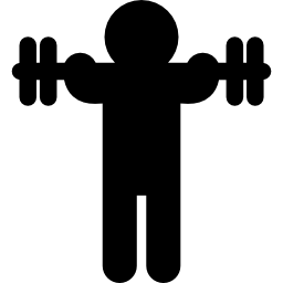 Gymnast practicing excercise with dumbbells - Free People icons