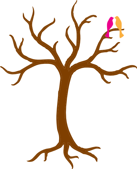 Bare Tree With Love Birds Clip Art Vector Online Royalty on ...