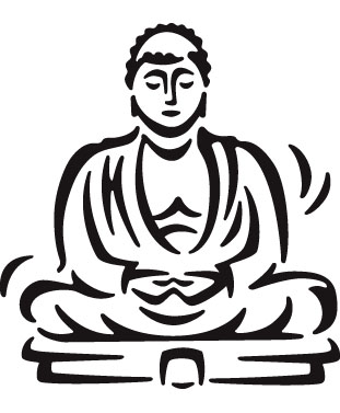 Buddha Icon Stock Illustration Image