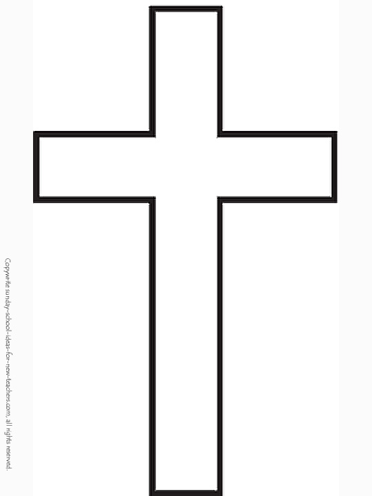 Best Photos of Free Cross Template - Free Printable Cross Coloring ...