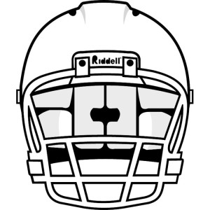 Football helmet clipart front