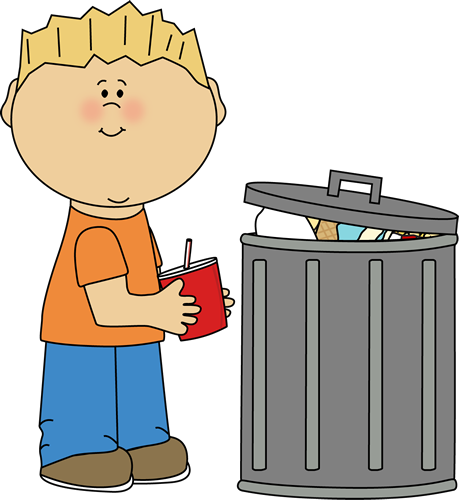 Dont throw garbage clipart