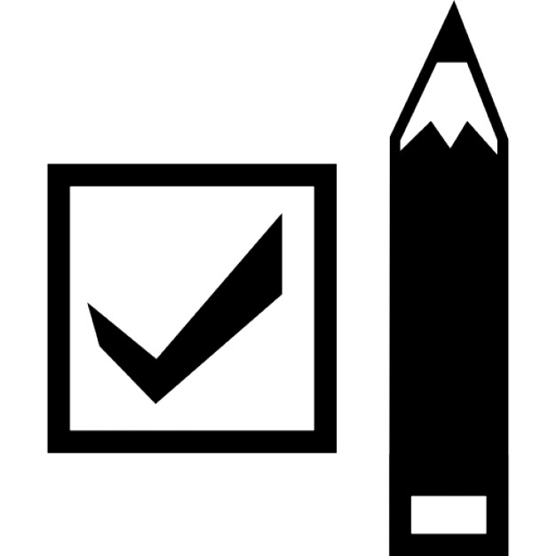 Check box checked and a pencil Icons | Free Download