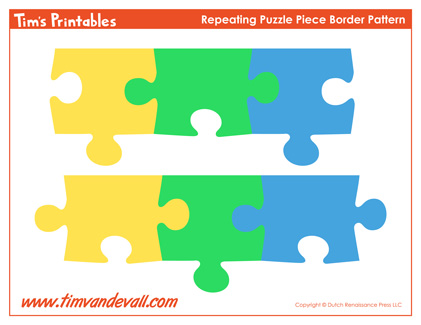 Printable Puzzle Piece Border for the Classroom!