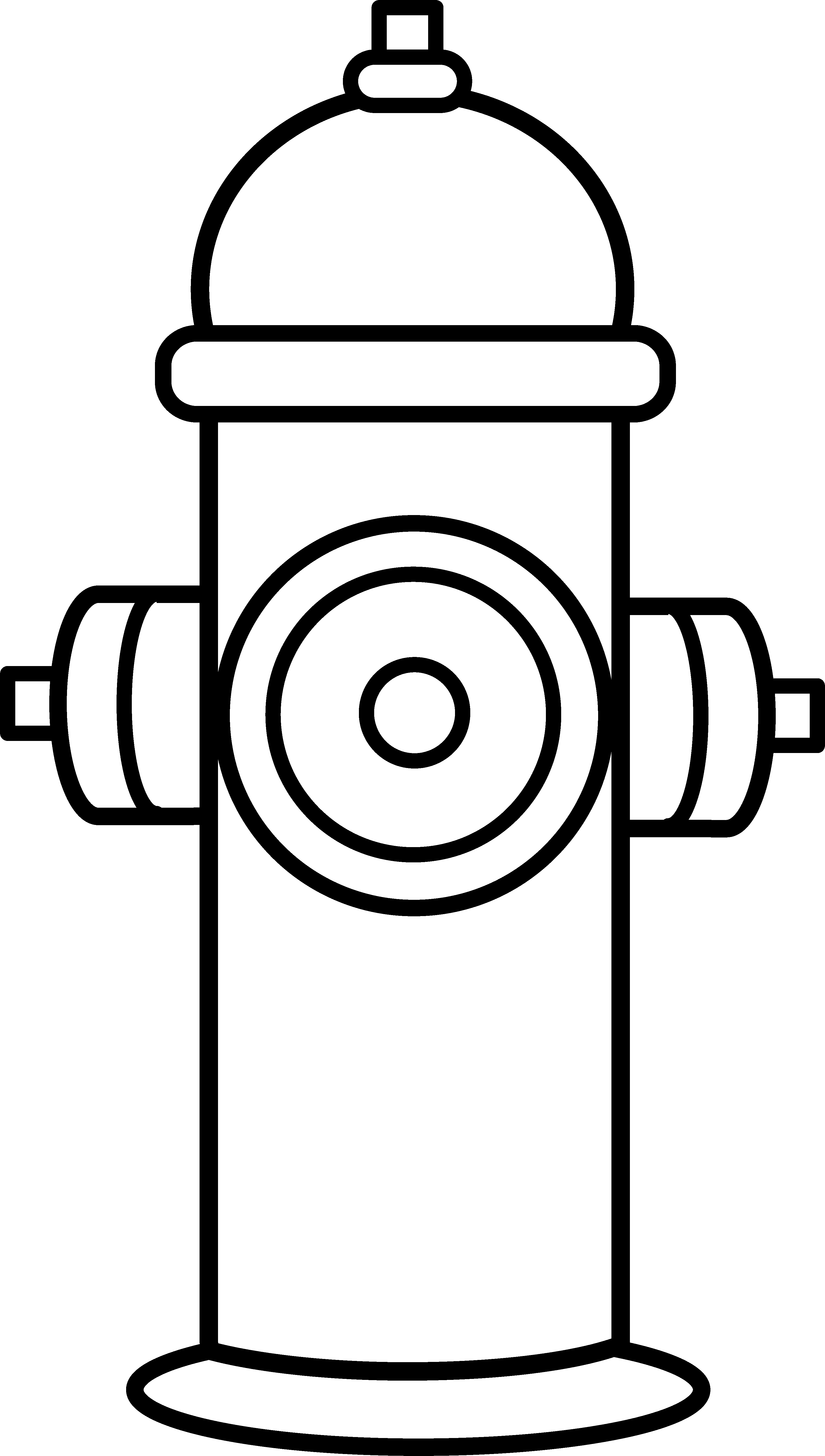 Fire hydrant clipart outline