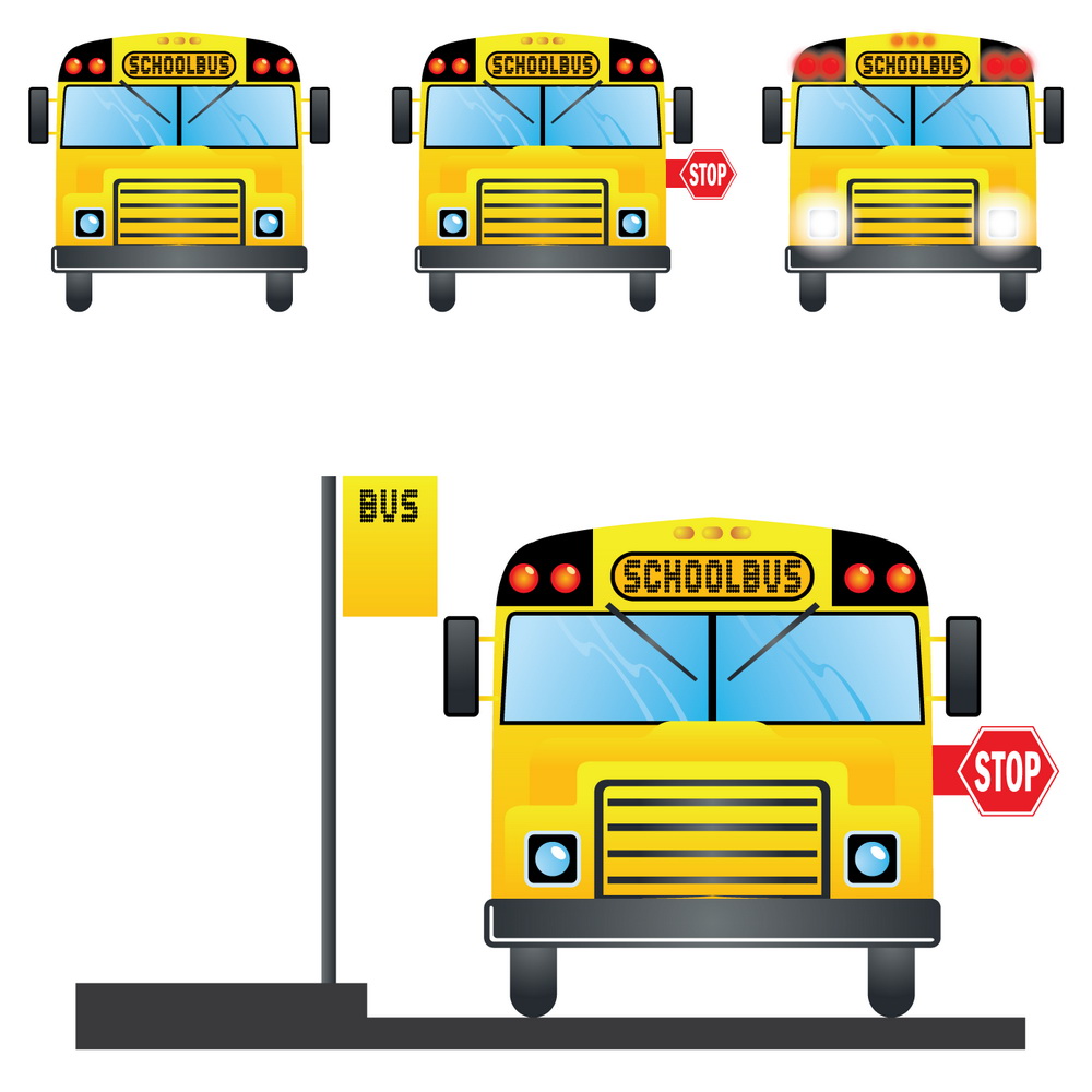 Vector school bus clipart