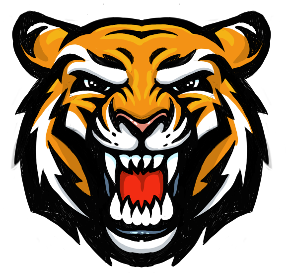 School Tiger Mascot Clipart