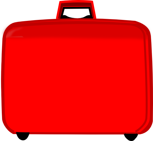 Red Suitcase Clip Art – Clipart Free Download