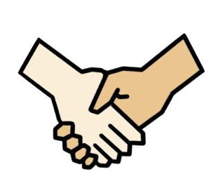 Good Sportsmanship Shaking Hands Clipart