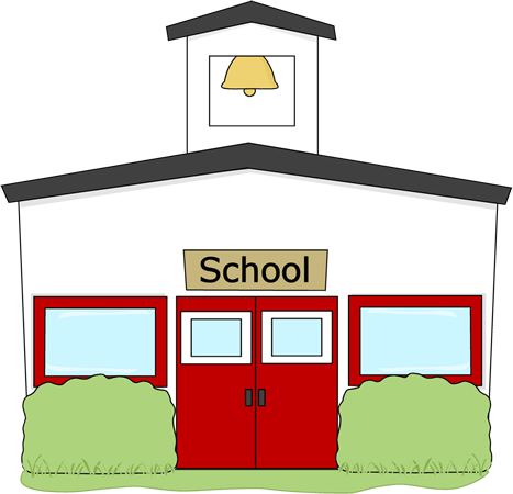 Vector clipart school buildings