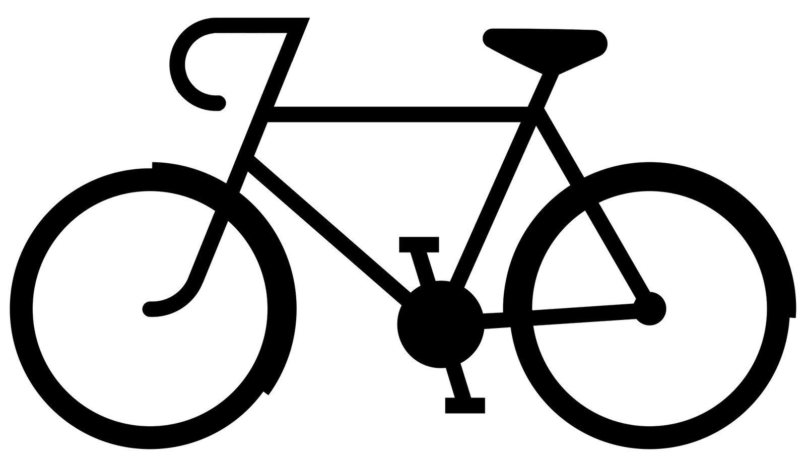 Easy bicycle clipart