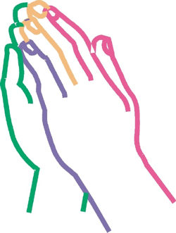 Free clipart of praying hands