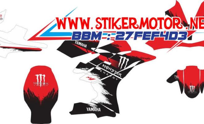 striping motor R15 monster energy merah | stikermotor.net ...