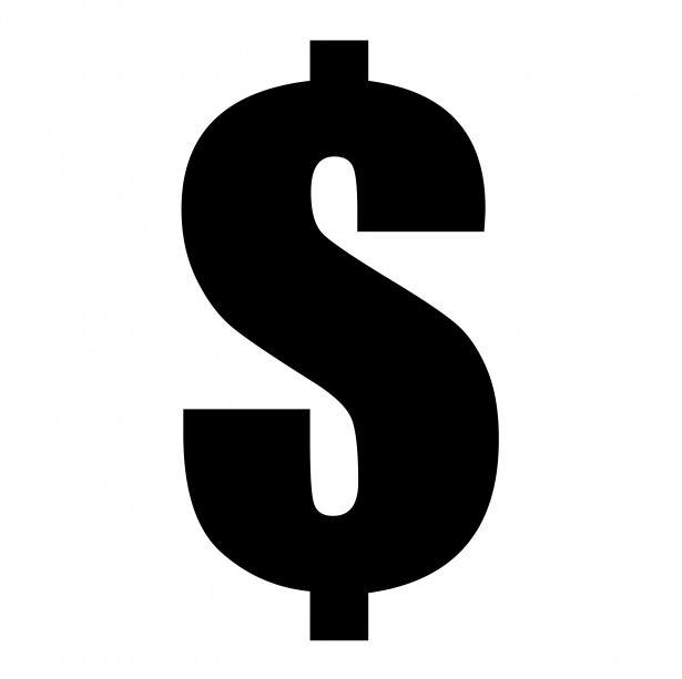 Dollar sign blue clip art at vector image - Cliparting.com