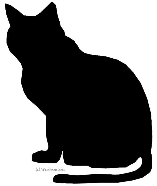 Best Photos of Black Cat Halloween Template - Halloween Cat ...
