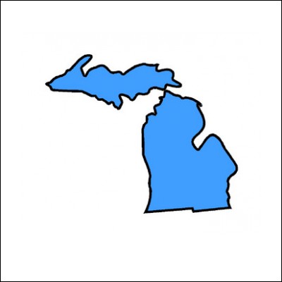 Michigan Map Clipart