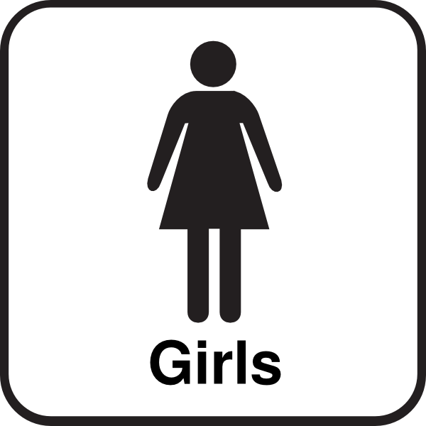Bathroom Girls Sign Clip Art - vector clip art online ...