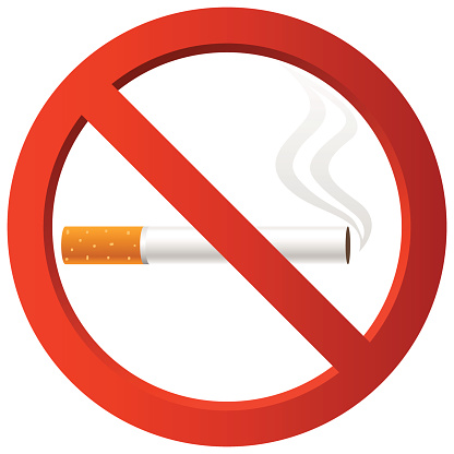 No Smoking Sign Clip Art, Vector Images & Illustrations