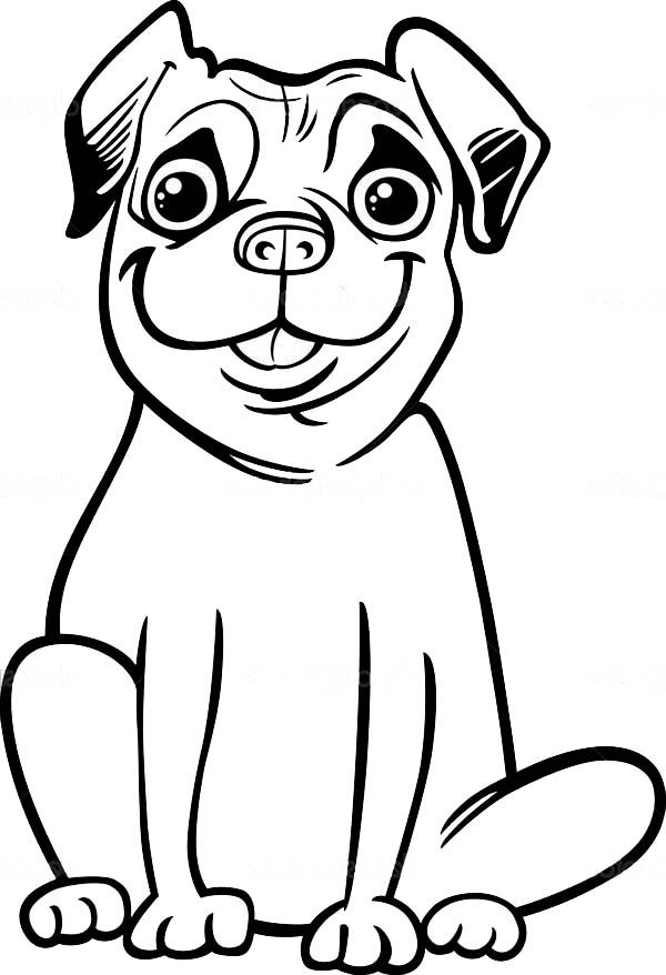 Printable Pug Coloring Pages - AZ Coloring Pages