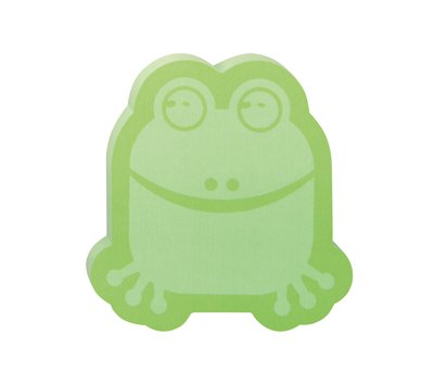 Post-itÂ® Super Sticky Notes, Animal Collection, Frog Shape, 3 in x ...