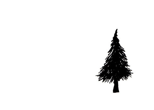 Pine Tree Sketch - ClipArt Best