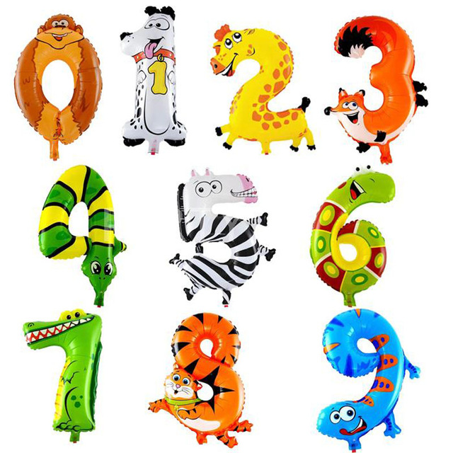 Aliexpress.com : Buy 18 inch inflatable numbers ballons cartoon ...