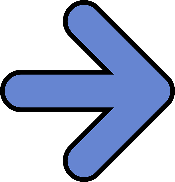 ARROW, RIGHT, BLUE, SYMBOL, DIRECTION, POINTING - Public Domain ...