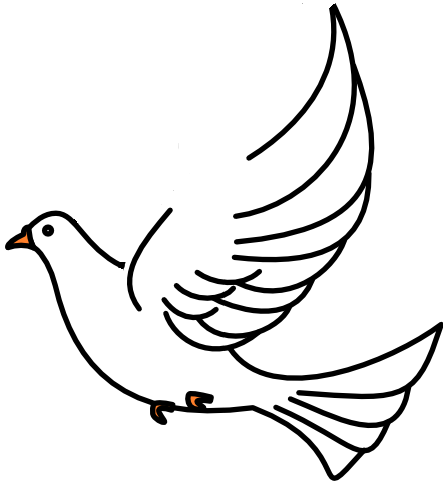 Black Dove Clipart