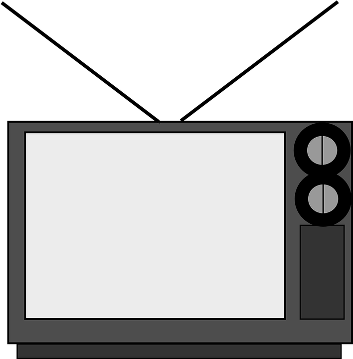 Vintage tv screen clipart no background